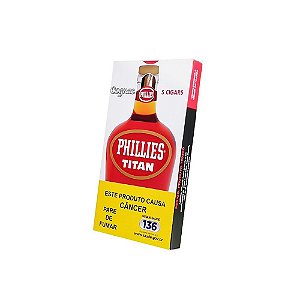 Charuto Phillies Titan Conhac 5 Unidades
