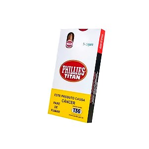 Charuto Phillies Titan Tradicional 5 Unidades